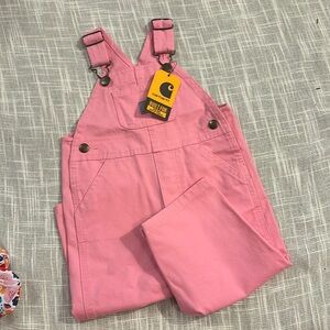 NWT carhartt pink overalls